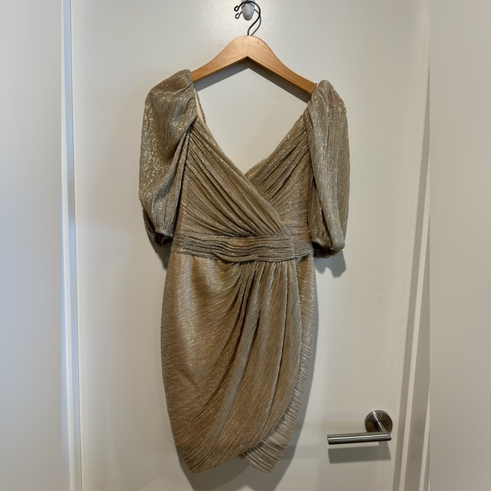 Simkhai Gold Nina Wrap Dress